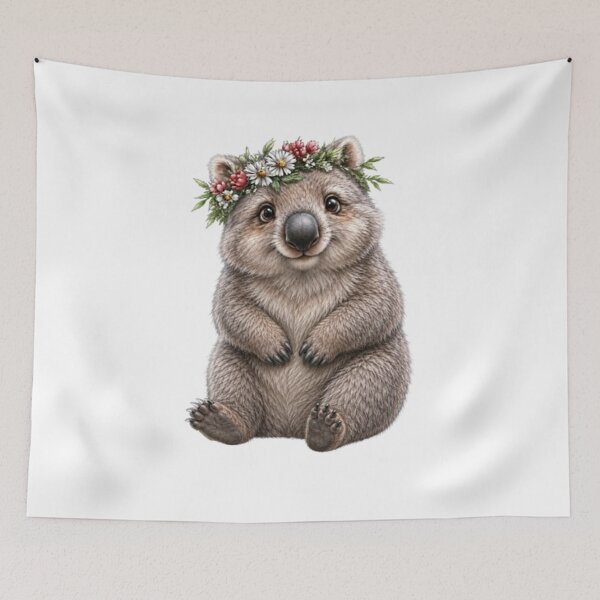 Item preview, The Most Adorably Passionate Wombat You’ll Ever Meet  designed and sold by BRETT'S ART STUDIO.