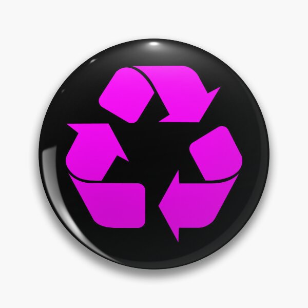 Item preview, Magenta Recycling Icon for Eco Living designed and sold by pattern-archive.