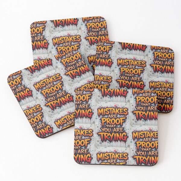 Item preview, Mistakes are a sign proving of trying designed and sold by Joshuasanga76a.