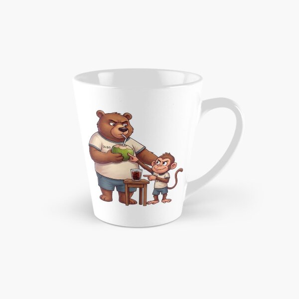 Item preview, DLBG Coconut vs Cola – Funny Bear & Mischievous Monkey designed and sold by DLBG-STORE.
