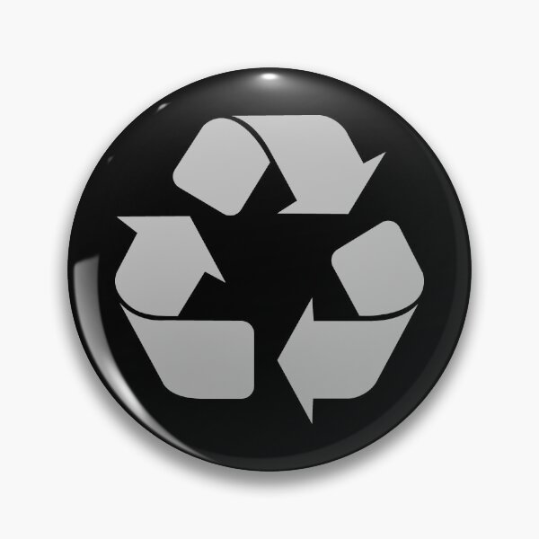 Item preview, Silver Recycling Icon for Eco Living designed and sold by pattern-archive.