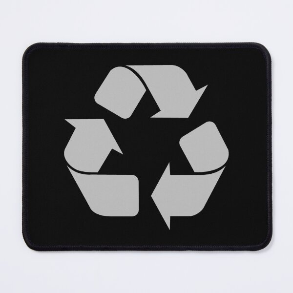 Artikelvorschau, Silbernes Recycling-Symbol für umweltbewusstes Leben entworfen und verkauft von pattern-archive.