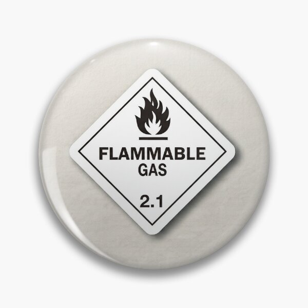 Item preview, Flammable gas placard  designed and sold by The Fire Locker.