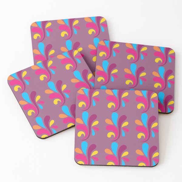 Item preview, Colorful Retro Abstract Swirls Purple Base designed and sold by ​Jyoti Digital Artist.