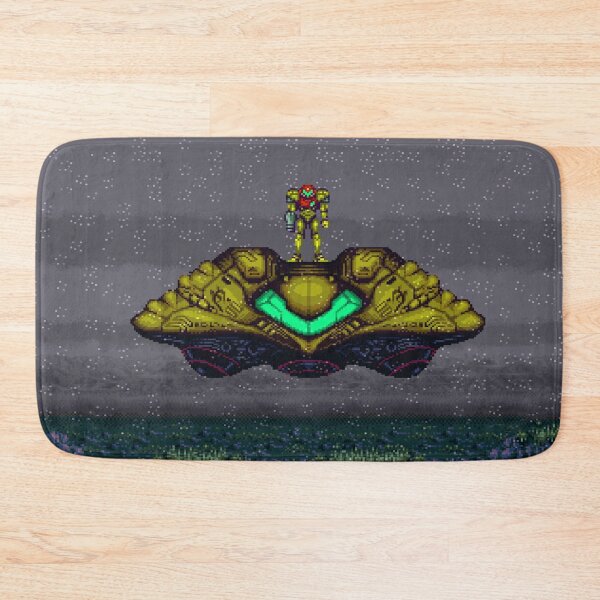Item preview, Super Metroid – Samus Aran on her SNES spaceship designed and sold by Pixel Otaku Gallery.