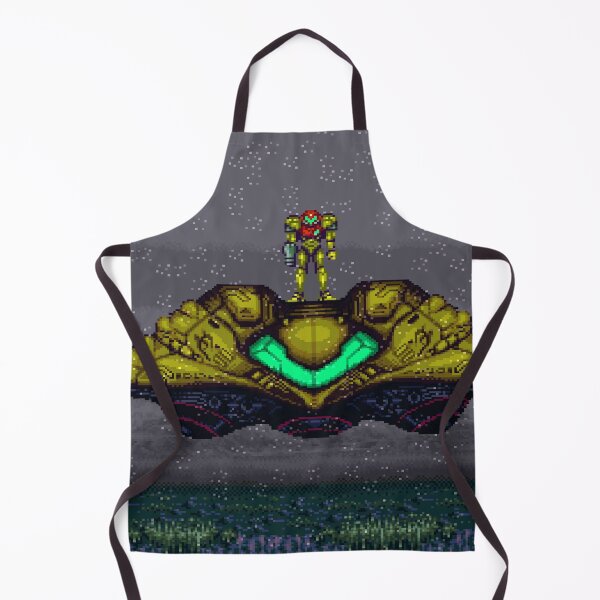Item preview, Super Metroid – Samus Aran on her SNES spaceship designed and sold by Pixel Otaku Gallery.