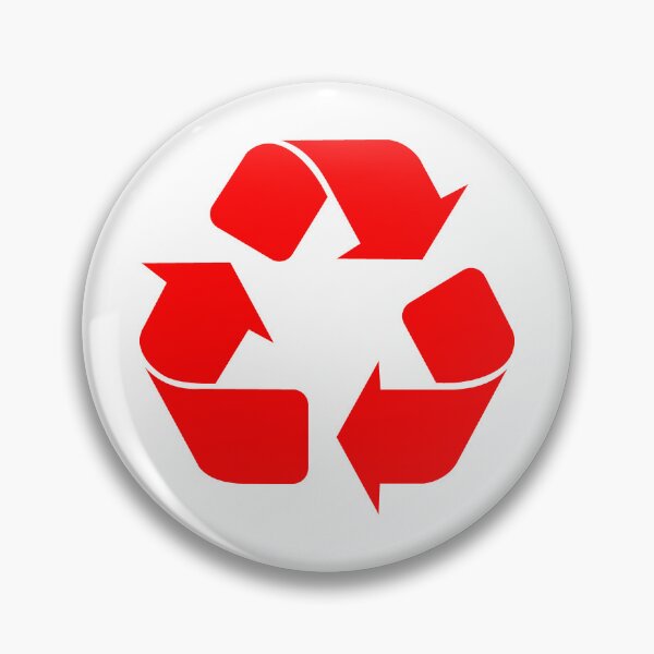 Item preview, Red Recycling Icon for Eco Living designed and sold by pattern-archive.