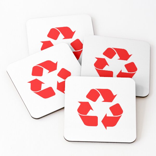 Item preview, Red Recycling Icon for Eco Living designed and sold by pattern-archive.