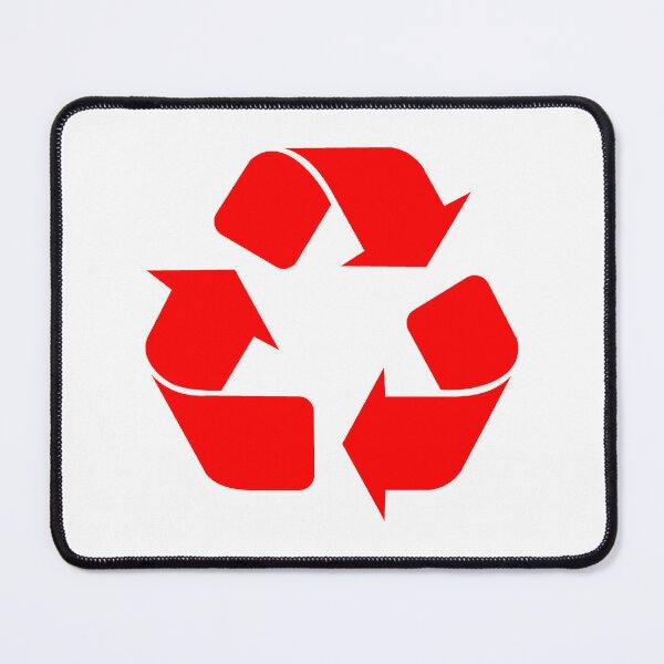 Item preview, Red Recycling Icon for Eco Living designed and sold by pattern-archive.