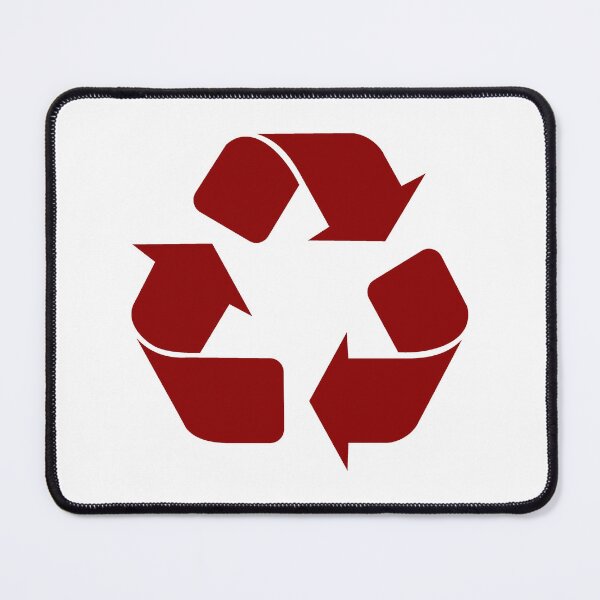 Item preview, Dark Red Recycling Icon for Eco Living designed and sold by pattern-archive.