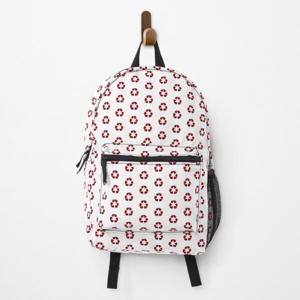 Item preview, Dark Red Recycling Icon for Eco Living designed and sold by pattern-archive.