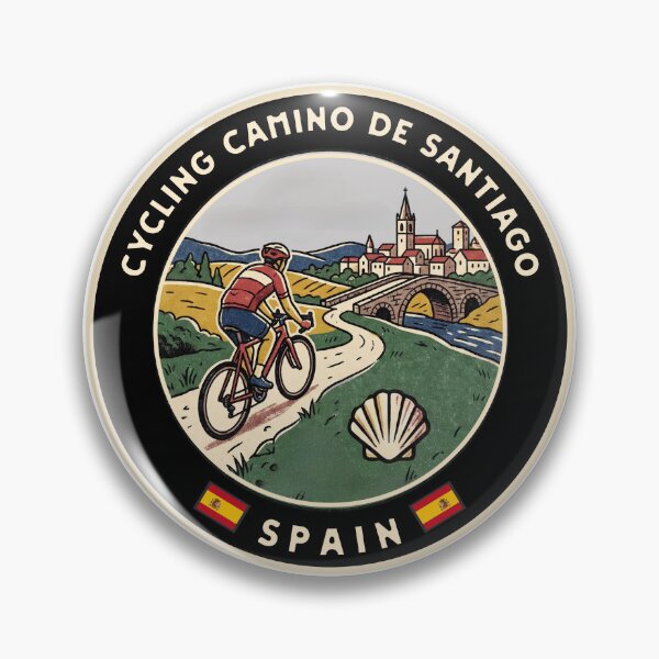 Item preview, Cycling camino de santiago  shirt or sticker designed and sold by designkb.