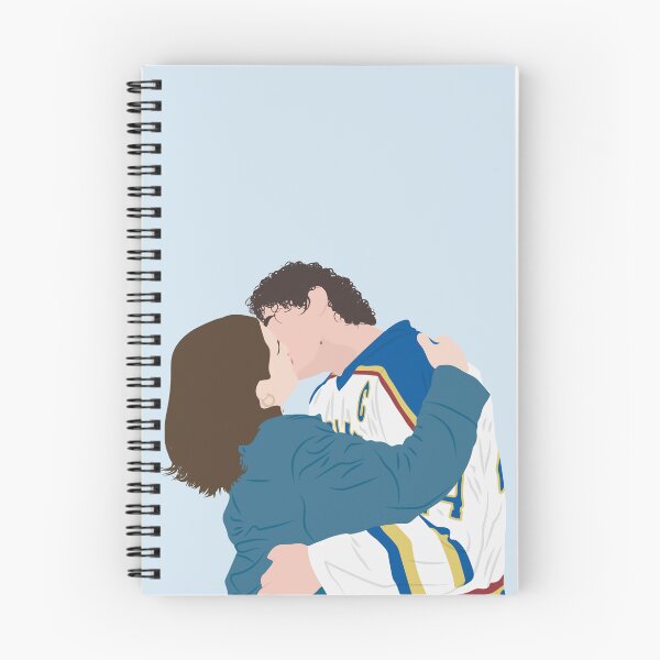 Item preview, Hannah and Garrett kissing on rink boards | off campus designed and sold by Pinu92.