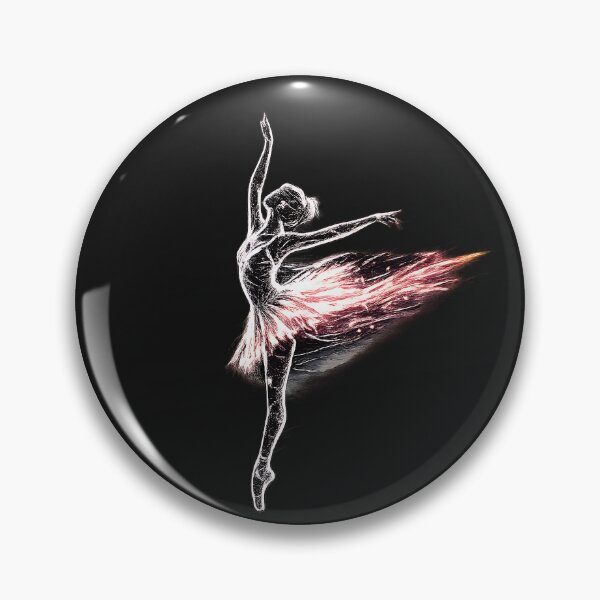 Item preview, Fiery Ballerina Sketch Dance Art  Primary Tag designed and sold by NucciCollective.