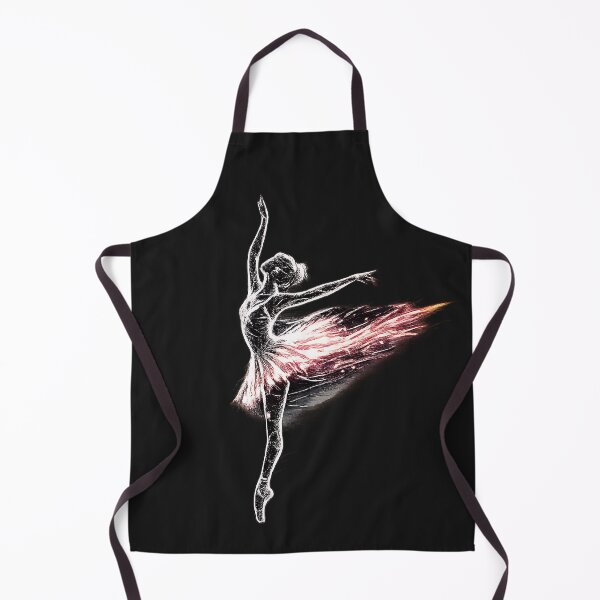 Item preview, Fiery Ballerina Sketch Dance Art Primary Tag designed and sold by NucciCollective.