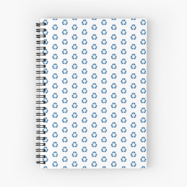 Item preview, Steel Blue recycling symbol designed and sold by pattern-archive.