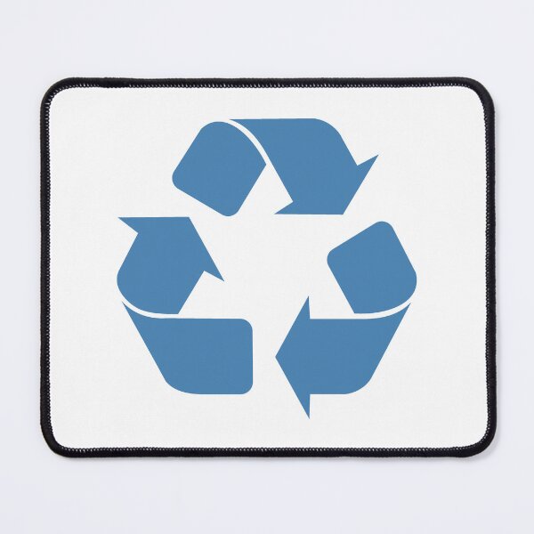 Item preview, Steel Blue recycling symbol designed and sold by pattern-archive.