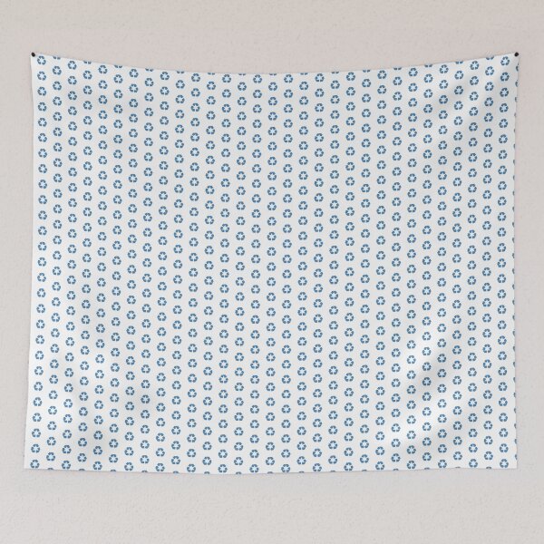 Item preview, Steel Blue recycling symbol designed and sold by pattern-archive.