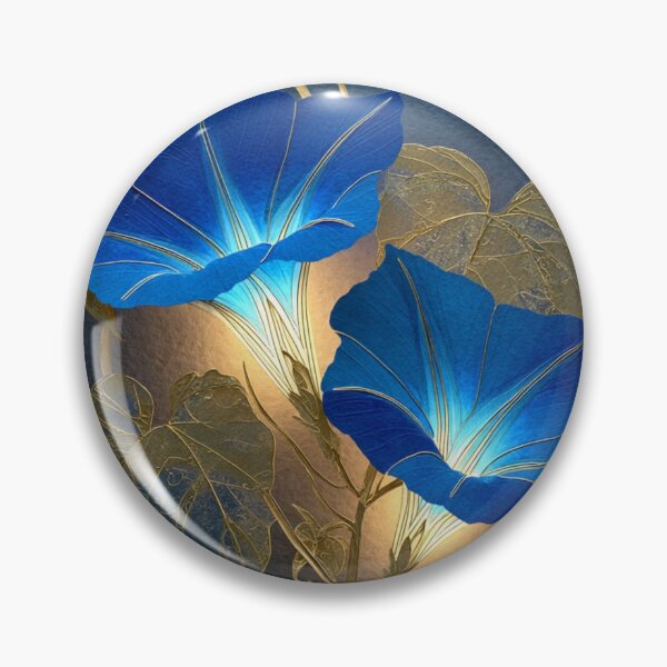Item preview, Glowing Purple Morning Glory - Botanical Gold Silhouette Art designed and sold by Xenovita.