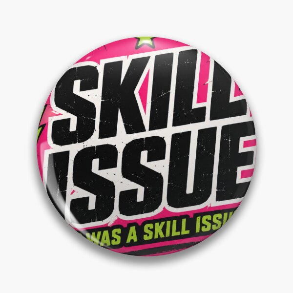 Item preview, Skill Issue Funny Gamer Sticker designed and sold by RedRubyBubble.