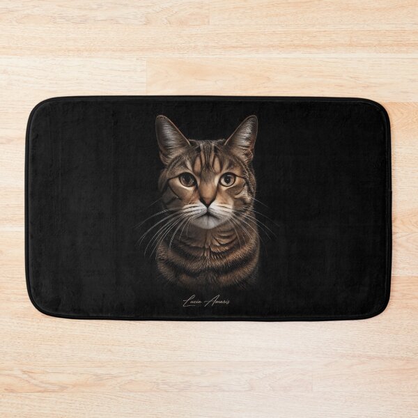Item preview, Realistic Tabby Cat Portrait with Dramatic Lighting designed and sold by Lucia Amaris Art.