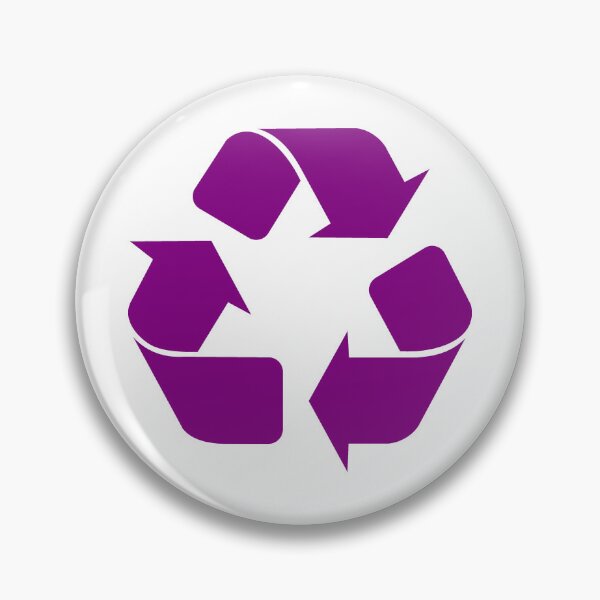 Item preview, Purple Recycling Icon for Eco Living designed and sold by pattern-archive.