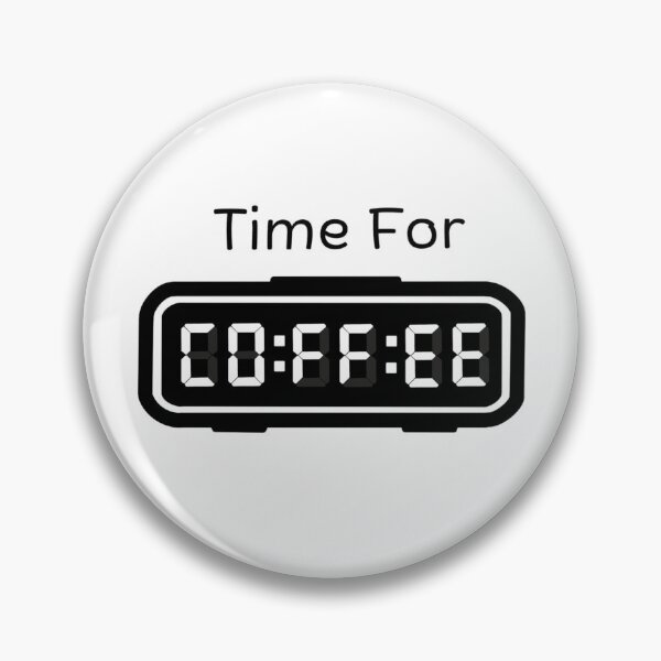 Item preview, Time for Coffee - Digital Clock Typography designed and sold by Draw-some Doodles.