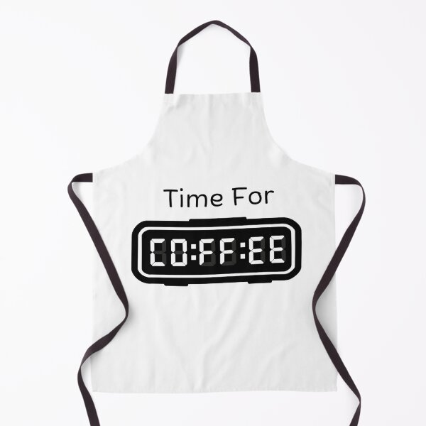 Item preview, Time for Coffee - Digital Clock Typography designed and sold by Draw-some Doodles.