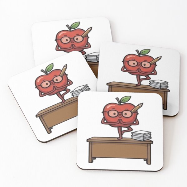 Item preview, Teacher Apple Tree Pose Classroom Desk Balance designed and sold by moTshiTshi.