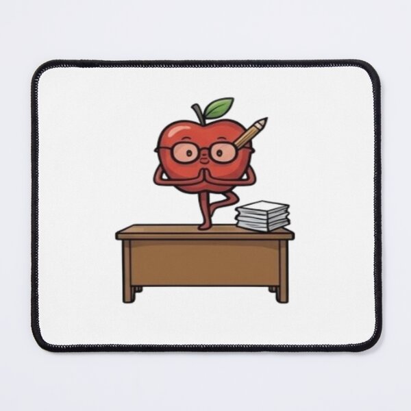Item preview, Teacher Apple Tree Pose Classroom Desk Balance designed and sold by moTshiTshi.