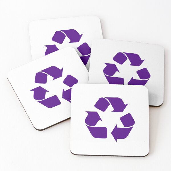 Item preview, Dark Purple Recycling Icon for Eco Living designed and sold by pattern-archive.