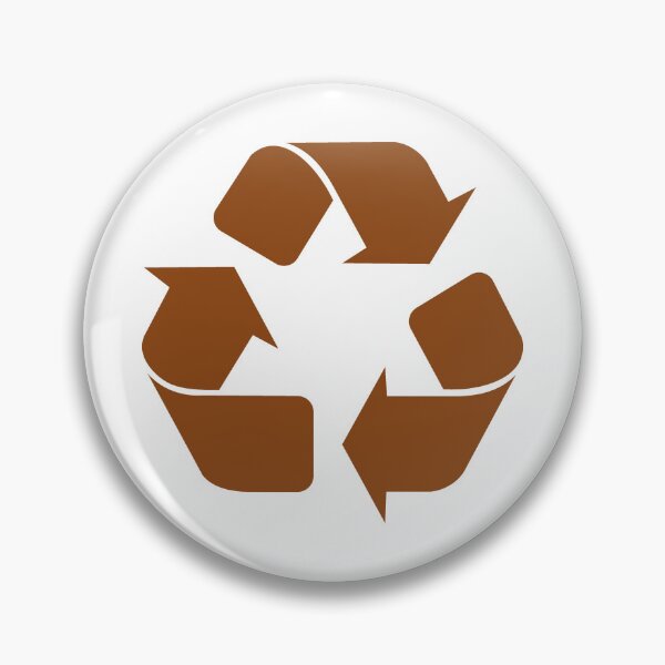 Item preview, Brown recycling symbol designed and sold by pattern-archive.