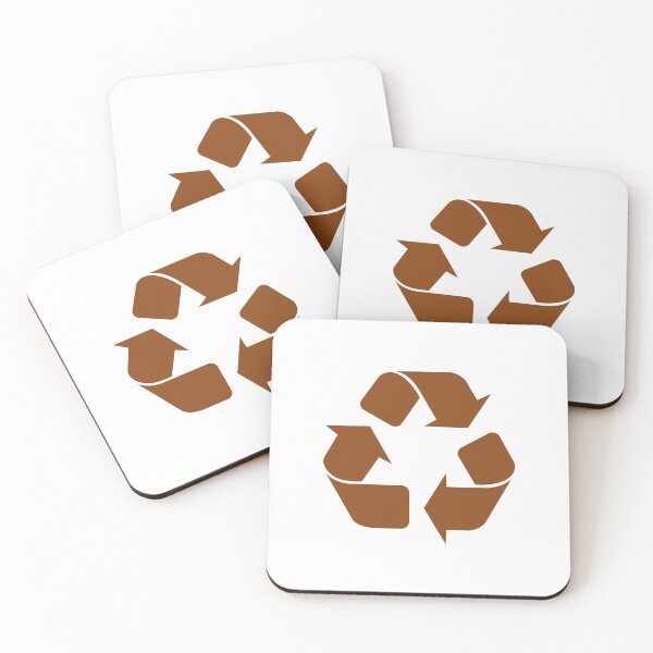 Item preview, Brown recycling symbol designed and sold by pattern-archive.