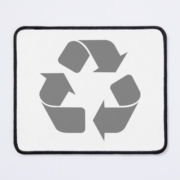 Artikelvorschau, Graues Recycling-Symbol für umweltbewusstes Leben entworfen und verkauft von pattern-archive.