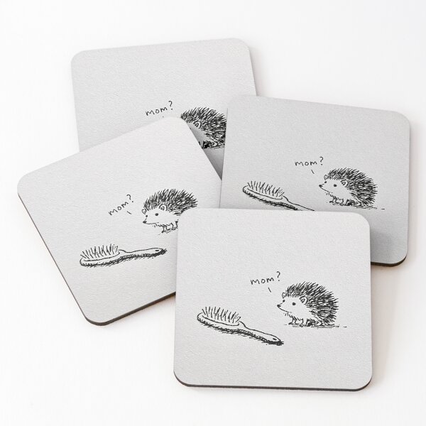 Item preview, Cute Hedgehog and Hairbrush designed and sold by lautir.