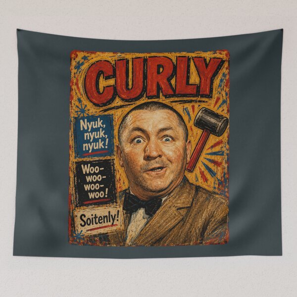 Item preview, Curly Stooge designed and sold by TeeCodes.