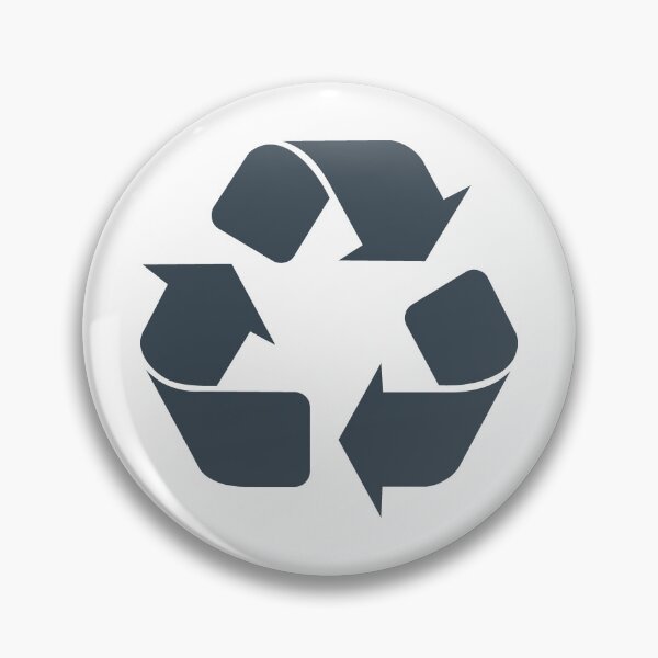Item preview, Charcoal Recycling Icon for Eco Living designed and sold by pattern-archive.