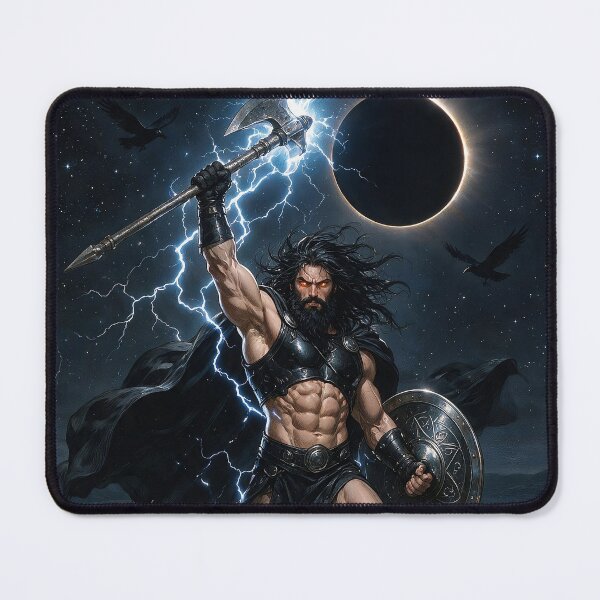 Item preview, Authentic Thor - Dark Viking Thunder God under Dark Eclipse designed and sold by Resilient Mythos.