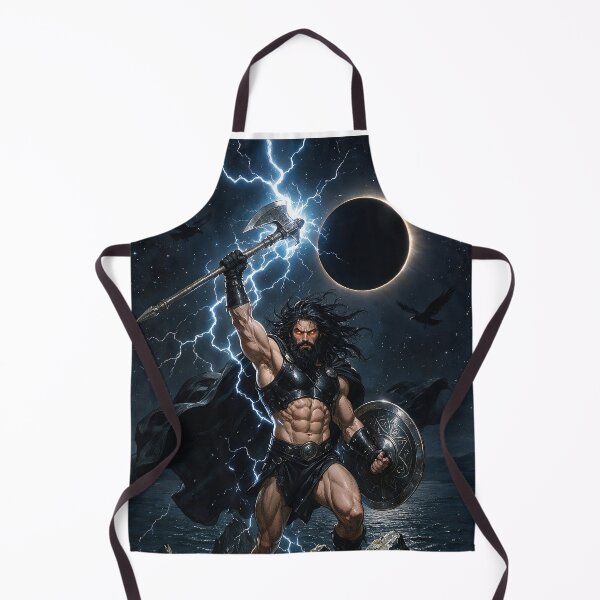 Item preview, Authentic Thor - Dark Viking Thunder God under Dark Eclipse designed and sold by Resilient Mythos.