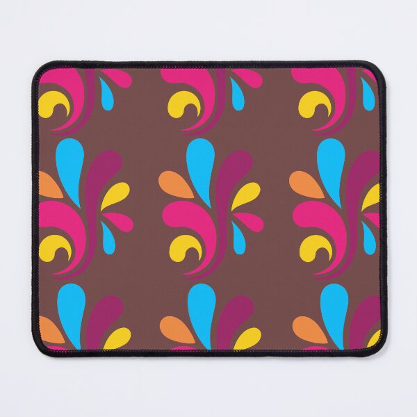 Item preview, Colorful Retro Abstract Swirls Chocolate Brown designed and sold by Jyoti-Quotes.