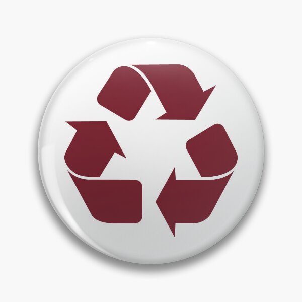 Item preview, Burgundy Recycling Icon for Eco Living designed and sold by pattern-archive.
