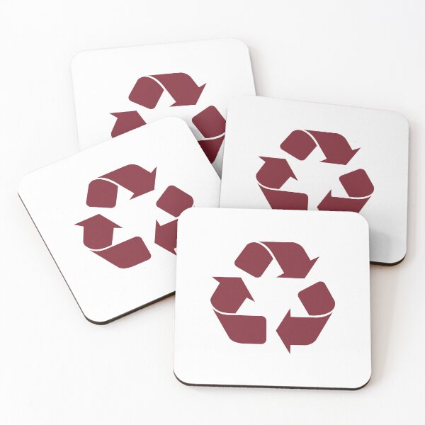 Item preview, Burgundy Recycling Icon for Eco Living designed and sold by pattern-archive.