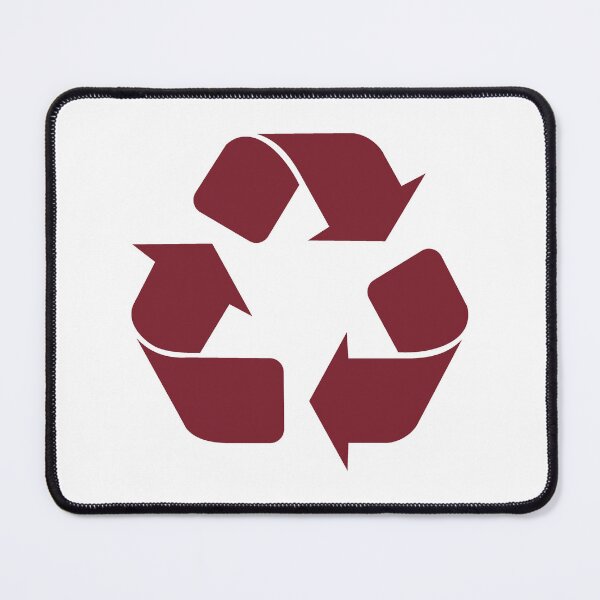 Item preview, Burgundy Recycling Icon for Eco Living designed and sold by pattern-archive.