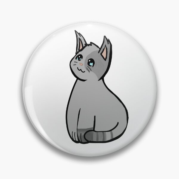 Item preview, Grey Cat Charbon Sitting Down designed and sold by YHK13.