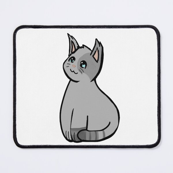 Item preview, Grey Cat Charbon Sitting Down designed and sold by YHK13.