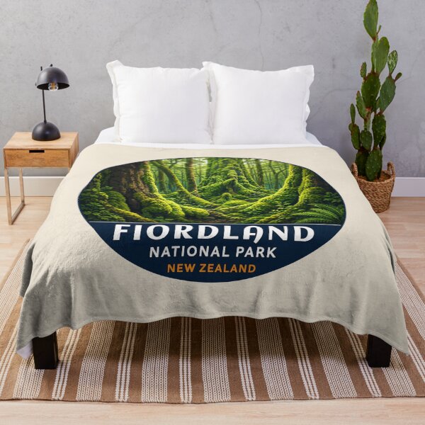 Item preview, Fiordland National Park New Zealand Vintage Fjord & Mountain Landscape designed and sold by Gideon Emmerich.