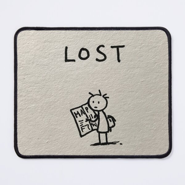 Item preview, Lost Traveler Minimalist Ink Drawing Cartoon Art designed and sold by lautir.