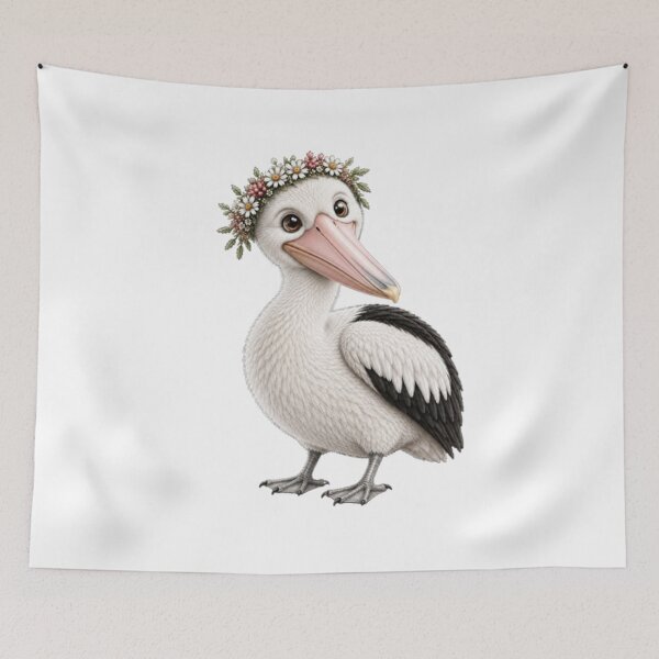 Item preview,  Meet the Most Adorably Cute Pelican You’ll Ever See designed and sold by BRETT'S ART STUDIO.