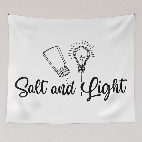 Aperçu de l'œuvre Salt and light créée et vendue par identicrist Christian Designs.