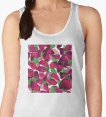 Pink Leaf Pattern 6 Women's Tank Top